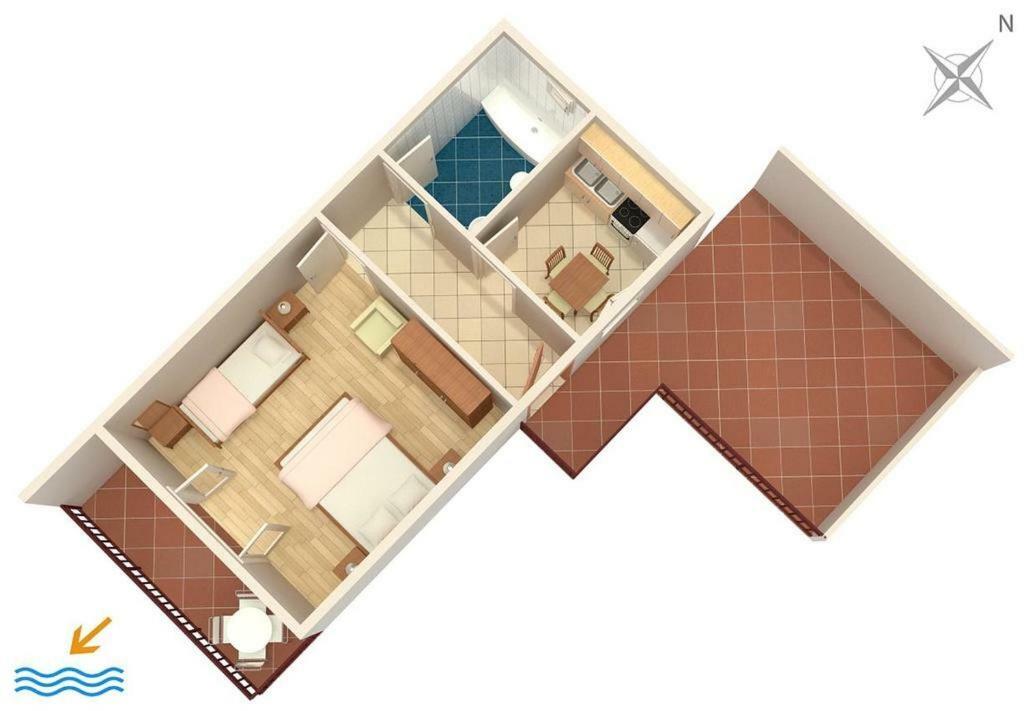 Apartmani Ujdur Omis Bagian luar foto